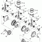 B974088 SL 780 Crankshaft & piston sl 780 b974088 and intl. sl 78...