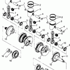 B974588 SLT 780 Crankshaft & piston slt 780 b974588