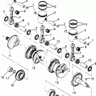 B964287 SLX 780 Crankshaft & piston slx 780 b964287 and  intl. slx...