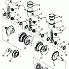 B964588 SLT 780 Crankshaft & piston slt 780 b964588 and  intl. slt...