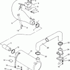 B964066 SL 700 Exhaust system sl 700 b964066 and  intl. sl 700 i9...