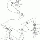 B964087 SL 780 Exhaust system sl 780 b964087 and intl. sl 780 i96...