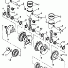 B964087 SL 780 Crankshaft & piston sl 780 b964087 and intl. sl 78...