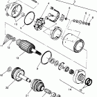 B954287 SLX 780 Starting motor assembly  slx 780 b954287