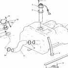 B954170 SLT 750 Fuel tank w / combination fuel pick-up   and sende...