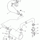 B944058 SL 650 Exhaust system sl 650 b944058