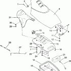B944070 SL 750 Front storage compartment sl 750 b944070