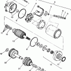 B944058 SL 650 Starting motor assembly sl 650 b944058