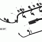 GTI 130, 1503 DT Жгут проводов двигателя