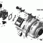 RXP  X 1503 SCIC HO Коллектор воздухозаборника и корпус дросселя