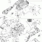 RXT  X 1503 SCIC HO Опора двигателя и глушитель воздухозаборника