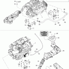 GTX 4-TEC SC Опора двигателя и глушитель воздухозаборника