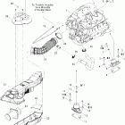 GTX 4-TEC, WAKE Опора двигателя и глушитель воздухозаборника