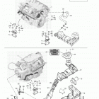 GTX 4-TEC, LTD Supercharged 01- engine support and air intake
