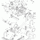 GTX, 5653/5669/5544/5545 Крепление двигателя и глушитель