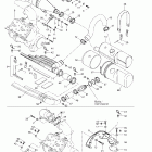 GSX RFI, 5645/5654 Крепление двигателя и глушитель