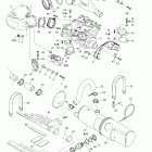 RX DI, 5646/5656 Крепление двигателя и глушитель