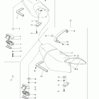 GTX RFI, 5886/5887 09- seat rear and front (engine cover)
