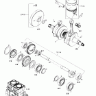 GTX RFI, 5666/5843 Коленвал и поршни
