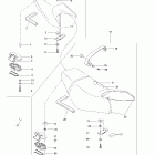 GTX RFI, 5666/5843 09- seat rear and front (engine cover)