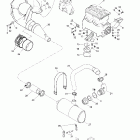 GS, 5626/5844 Крепление двигателя и глушитель