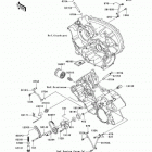 KFX700 (KSV700-C6F) Масляный и водяной насос. фильтр масленый