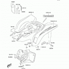 KFX400 (KSF400-A6F) Заднее крыло