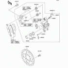 KFX700 (KSV700-A2) Передний тормоз