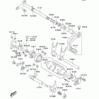 KFX400 (KSF400-A6F) Механизм переключения передач