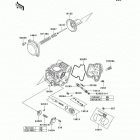 KFX700 (KSV700-A2) Карбюратор в разборе
