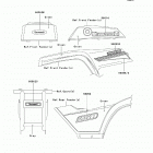 Bayou 250 (KLF250-A6F) Decals(green)(a6f)
