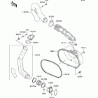 KFX700 (KSV700-B2) Converter cover / drive belt