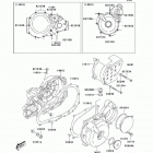 KFX400 (KSF400-A6F) Крышки двигателя