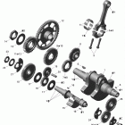 Spyder RT, RTS Roadster SM5 01- crankshaft