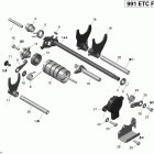 Spyder RT, RTS Roadster SM5 05- shifting system