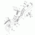 TW200 TW200A1C/TW200A1 Выхлопная система
