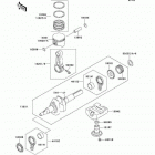 Mule 520 (KAF300-D2) Коленвал и поршни