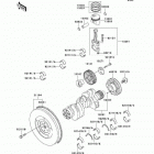 Mule 2510 Diesel (KAF950-A1) Коленвал и поршни