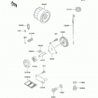 Mule 2500 (KAF620-C4) Масляный и водяной насос. фильтр масленый