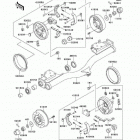 Mule 2510 Diesel (KAF950-A1) Rear hubs / brakes(kaf950-a1 / a2)