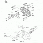 Mule 2500 (KAF620-C4) Converter cover / drive belt