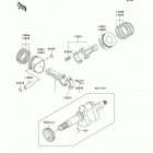 Mule 2500 (KAF620-C4) Коленвал и поршни