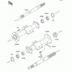 Mule 520 (KAF300-D2) Задняя ось