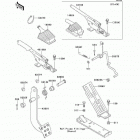 Mule 2500 (KAF620-C4) Педаль и рычаг тормоза