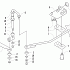 300 Front drive shift linkage assembly