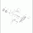 FLTRKSE 1TJH CVO ROAD GLIDE LIMITED (2022) LICENSE PLATE BRACKET AND TURN SIGNAL, REAR (HDI)