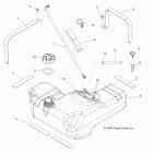 R10VH76 ALL OPTIONS/VY76AZ RANGER RZR 800 EFI Топливный бак