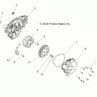 R11VM76FX RANGER RZR  S EPS INTL Engine, stator and flywheel