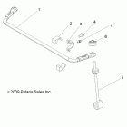 R10RC08GA/GH RANGER EV 4X4 Suspension, rear stabilizer bar