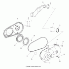 R10RH45AG/AH/AR RANGER 4X4 400 Drive train, clutch cover